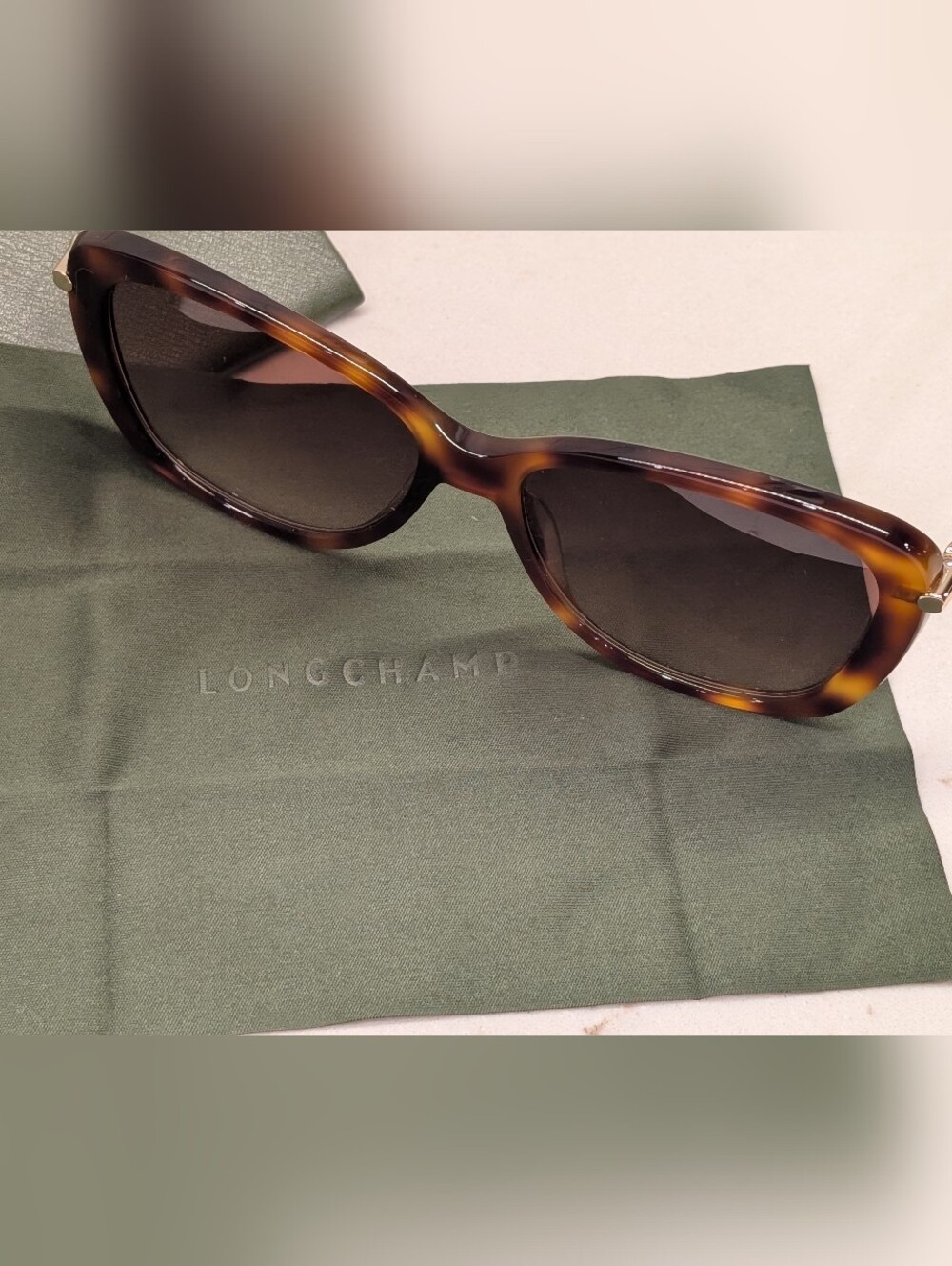 Longchamp Sunglasses - EUC - Tortoiseshell Brown